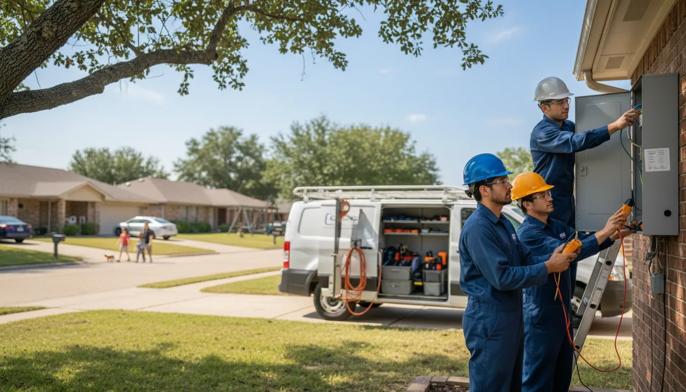 Certified electrician providing emergency electrical services in Dow, IL